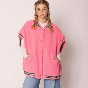 Do everything in love college Sherpa vest